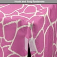 thumbnail image 4 of Giraffe Dog Crate Cover, Abstract Tropical Jungle Animal Skin Pattern Pink Camouflage Style Feminine Design, Easy to Use Pet Kennel Cover for Dogs, 35" x 23" x 27", Pink Cream, by Ambesonne, 4 of 6