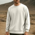 thumbnail image 4 of RongHuan Men's Big and Tall Crewneck Sweatshirts Patchwork Outdoor Athletic Workout Pullover Casual Loose Fit Long Sleeve Sweatshirt, 4 of 4