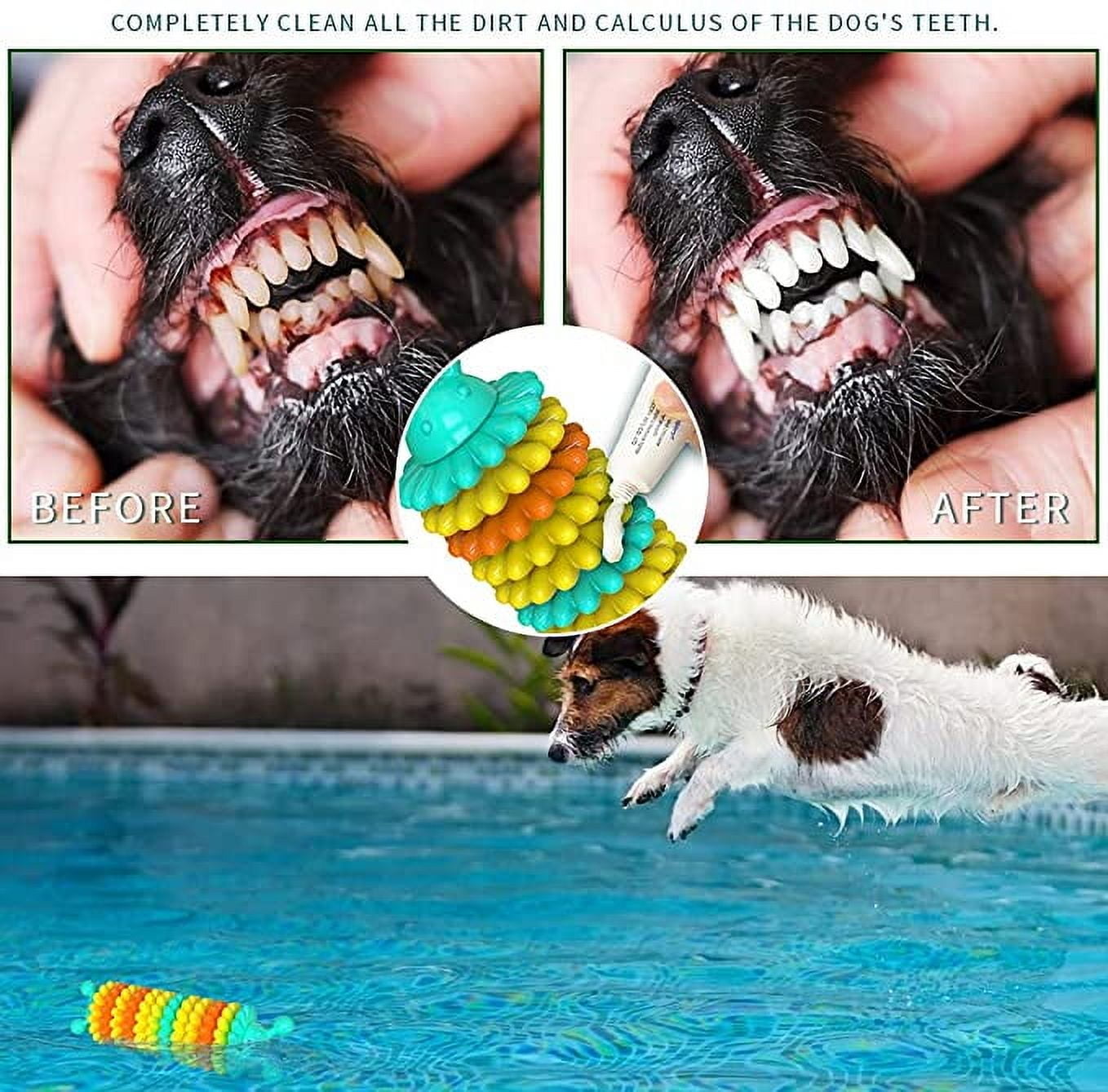 3PCS Dog Chew Toys for Aggressive Chewers Large Breed Non-Toxic Natural Rubber Durable Indestructible Dog Toy Tough Durable Puppy Chew Toy for Medium/Large Dogs