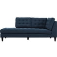 thumbnail image 4 of Modway Empress Upholstered Polyester Fabric Left Facing Chaise in Azure Blue, 4 of 4