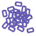 thumbnail image 1 of 30x Ganchos Cadena Anillos Cadenas decorativas Conectores extensores argados para pulseras de bricoje Fabricación de , púrpura Violeta Gloria Anillos de eslabones de cadenas abiertas, 1 of 7