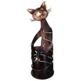 thumbnail image 4 of Cat Wine Holder Rack Cat Shaped Wine Holder Stand Metal Decorative Cat Wine Bottle Holder Sculpture, 4 of 5