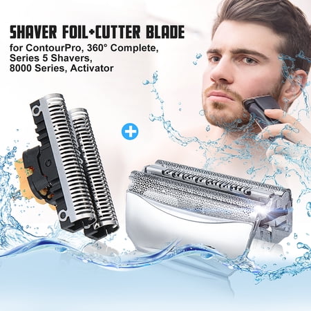 Replacement 51S Shaver foil With/Without Cutter Blad for Universal BRAUN 8000 Series ContourPro 360Â° Complete Series 5 Shavers