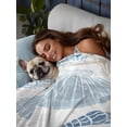 thumbnail image 3 of Blue Coastal Nautical Flat Sheets Only Cal King Size, Soft Breathable Bed Top Sheets for Mattress, Beach Sea Turtle Ocean Coral Starfish Bedding Flat Sheets for Home Hotel Bedroom Bed Protection, 3 of 9