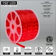 thumbnail image 4 of 150 ft. Red LED Rope Light Spool Indoor-Outdoor Tube Light Kit, 120V, 1/2 Inch, 2-Wire, 4 of 8