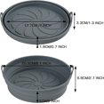 thumbnail image 2 of Jinsinto 2 Collapsible Silicone Fryer Basket for Philips, Air Fryer Baking Paper for COSORI, Air Fryer Accessory, Parchment Paper Sheets, Air Fryer Mold, Baking Mat(20cm), 2 of 5
