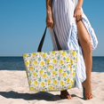 thumbnail image 6 of Pofeuu Flowers and Butterflies Print Beach Bag,Waterproof Sandproof Beach Tote Bag, Large Capacity Foldable Beach Bags for Women, 6 of 7