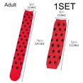 thumbnail image 3 of Slccxzc Ladybird Dots Pattern Fingerless Gloves and Thigh High Socks Set, 3 of 7