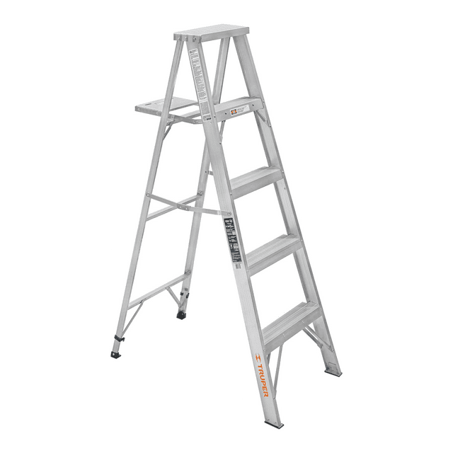 Escalera de tijera 100% aluminio tipo lll 4 peldaños, Truper ESTA-34