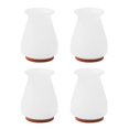 thumbnail image 1 of Hugtrwg 4 Uds. Fundas Silicona para Patas Muebles Almohadilla para Pies Mesa Protector (blanco), 1 of 9