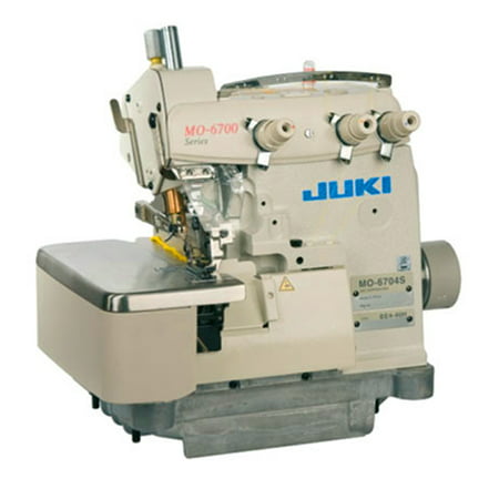 Juki MO-6704-150 Pearl 1.6mm Rolled Hem 3-Thread High-speed Overlock / Safety Stitch Industrial Serger Includes Table and Clutch Motor (Table Comes