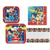 American Greetings DC Super Hero Girls Plates, Napkins and Tablecover Party Bundle for 16