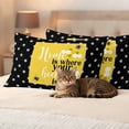 thumbnail image 3 of Yellow Black Bee Outdoor Pillow Covers Pack of 2 Home Is Where Your Honey Is Honeycomb Daisy Waterproof Throw Pillow Covers Decorative Cushion Cases for Patio Garden Tent Balcony Couch 20x12 inch, 3 of 9