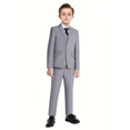 thumbnail image 2 of Lycody 4-Piece Boy's Formal Slim Suit Set Kids and Teen Suits for Wedding Prom Graduate - Includes Suit Jacket, Dress Pants, Vest, Neck Tie, 2 of 7