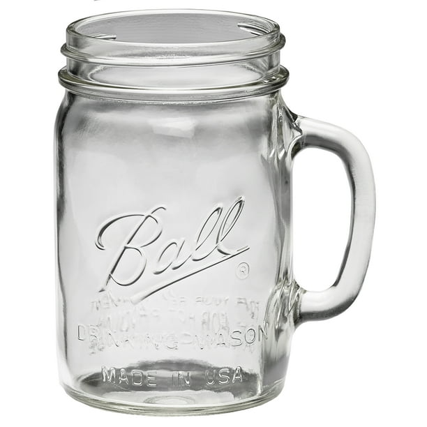 Ball 11/2 pint 24 oz. Glass Drinking Mason Jars, 4 count