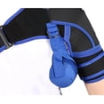 thumbnail image 2 of Seitruly Hombres Hombro Brace Fitness Ejercicio Antideslizante Manga de compresión ajustable Home Muscle Support Protector Guard Sports Gear Protección de la piel Negro Azul M Tipo 2 Seitruly CE014880-03, 2 of 6