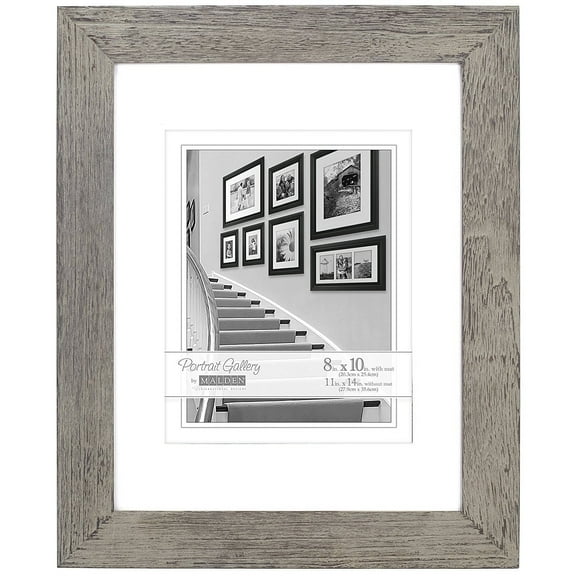 Malden 8" x 10" Family Matted Photo Picture Gray Wash Frame