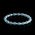 thumbnail image 3 of Pulsera auténtica de jadeíta de grado A, azul, agua helada, 3 of 3