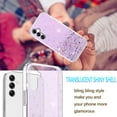 thumbnail image 3 of Compatible with Samsung Galaxy A54 Case Cute Glitter Clear Sparkly Cases Shockproof Samsung A54 Phone Case for Women Girls Silicone Slim Bling Protective Cover (Purple), 3 of 14