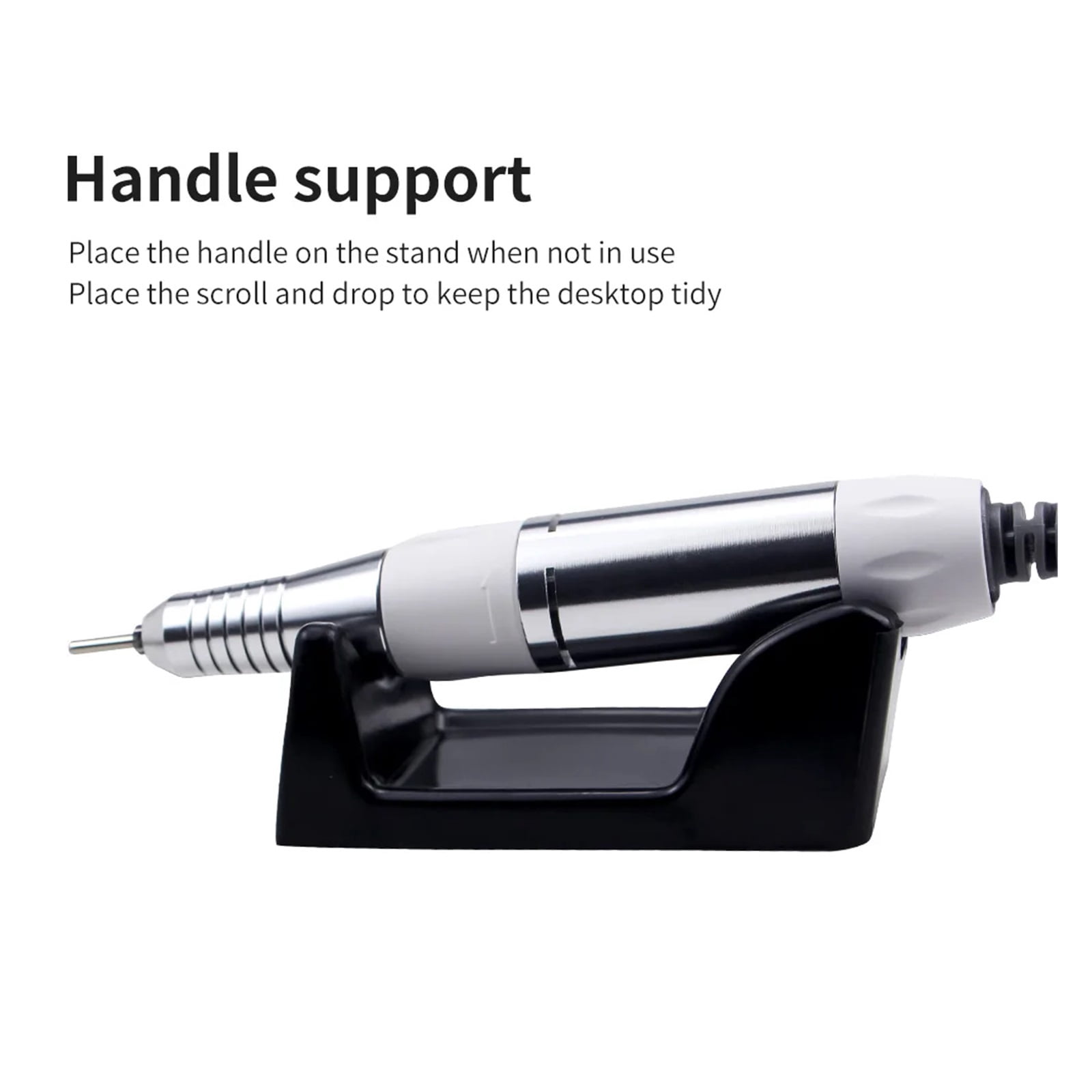 Nail Dust Vacuum, 2-IN-1 Nail Drill & Nail Dust Collector Manicure Mill Cutter Machine For Manicure With Powerful Fan Nail Pedicure File ,Powerful Suction
