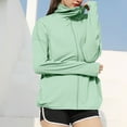 thumbnail image 2 of yillto Womens Sun Protection Jackets Long Sleeve Full Zipper Hoodie Summer Hiking Coat with Pockets, 2 of 6