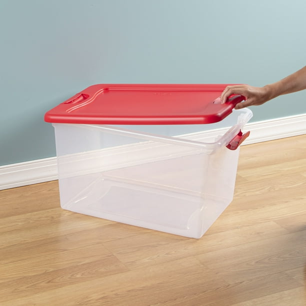 Sterilite 61 Liter Latching Box - Red - Walmart.ca