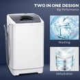 thumbnail image 4 of Portable Washing Machine, Full Automatic 1.3 Cu. Ft. Compact Washer, White, 4 of 10