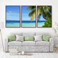 thumbnail image 2 of IDEA4WALL 3 Piece Canvas Wall Art Tropical Palm Trees Canvas Prints Framed Wall Art Decor, 2 of 4