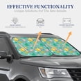 thumbnail image 4 of Balery 2 Piece Happy Summer Car Windshield Sun Shade|Foldable Front Windshield Shade for Car Front Window for Most Sedans SUV Truck-, 4 of 7
