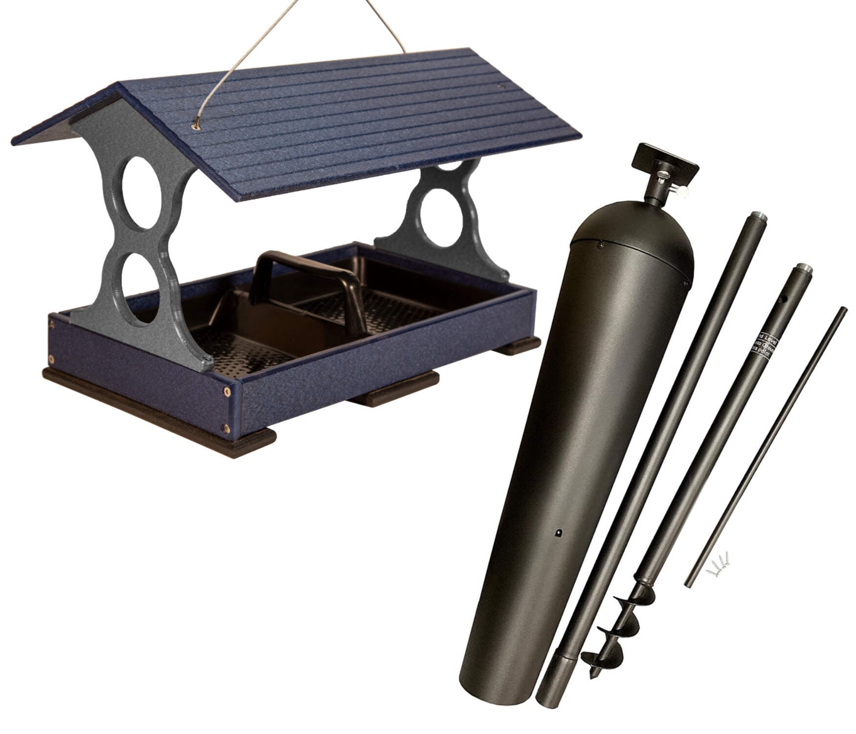 JCs Wildlife Large Fly Thru Bird Feeder (Patriotic, Feeder Only)