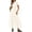 White, variant on Womens Summer Maxi Dress Short Sleeve V Neck Hollow Out Eyelet A Line Long Flowy Beach Vacation Dresses