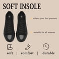 thumbnail image 3 of Women’s Men’s Platform Sneakers&nbsp;Low Top Canvas Shoes Unisex Adults Lace Up Casual Shoes Breathable Platform Walking Sneakers, 3 of 5