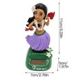 thumbnail image 1 of Muñeca hawaiana con cabeza temblorosa que funciona con energía solar para decoración de coche, 1 of 3