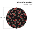 thumbnail image 2 of Bingfone Vintage Watermelon Leather Drinks Coasters with Set of 6,Suitable for Home Kitchen,Coffee Cup Coasters Home Gift, 2 of 7
