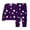Dark Purple-K, variant on Boys Halloween Pajama Set Soft Two Piece Sleepwear Pumpkin Ghost Print Toddler White Orange