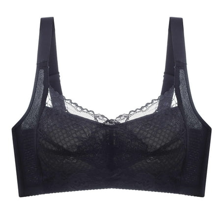 

Fesfesfes Bras for Women Comfortable Breathable Unwired Sexy Lace Appear Small Adjustment Lift Push Up Bras Summer Underwear Bras