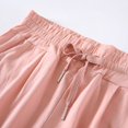 thumbnail image 3 of Defitshape Women's Cotton Pajamas Soft Pjs Comfy Drawstring Cool Mid Rise Loose Fit Sleeping Lounge Walk Shorts Summer Elastic Waist Shorts Pink Medium, 3 of 4