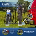 thumbnail image 5 of Black Widow Double Motorcycle Bike Hitch Carrier, Loading Ramp, 600 lb Cap, 5 of 7