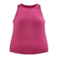 thumbnail image 5 of Terra & Sky Women's Plus Size Scoop Neck Ribbed Tank Top, 5 of 5
