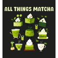 thumbnail image 2 of Matcha Treats All Things Matcha Adult Black Crew Neck Short Sleeve Tee-3XL, 2 of 2