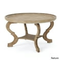 thumbnail image 3 of Noble House Shelton Faux Wood Circular Coffee Table, Nature, 3 of 12