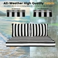 thumbnail image 4 of DTTRA Outdoor Loveseat Cushion Set, 48 x 24 Inch, Water Repellent, 3-Year Fade Resistant, Patio Furniture Cushions with Removable Cover, Ties and Hidden Zipper for Sofa Bench Couch Pads Set, 4 of 8