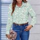 thumbnail image 5 of TaTaai Ladies Button Down Shirt Long Sleeve Notch Collar Floral Print Casual Top Breathable Cotton Loose Fit Blouse for Spring Gift, 5 of 6