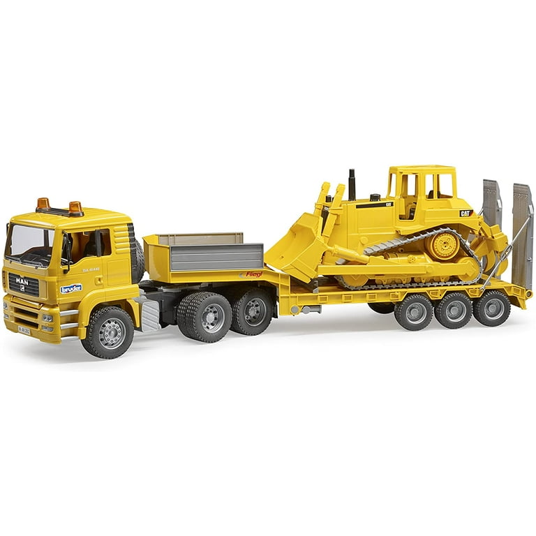 02778 Bruder MAN TGA Loader Truck Tractor Trailer with CAT