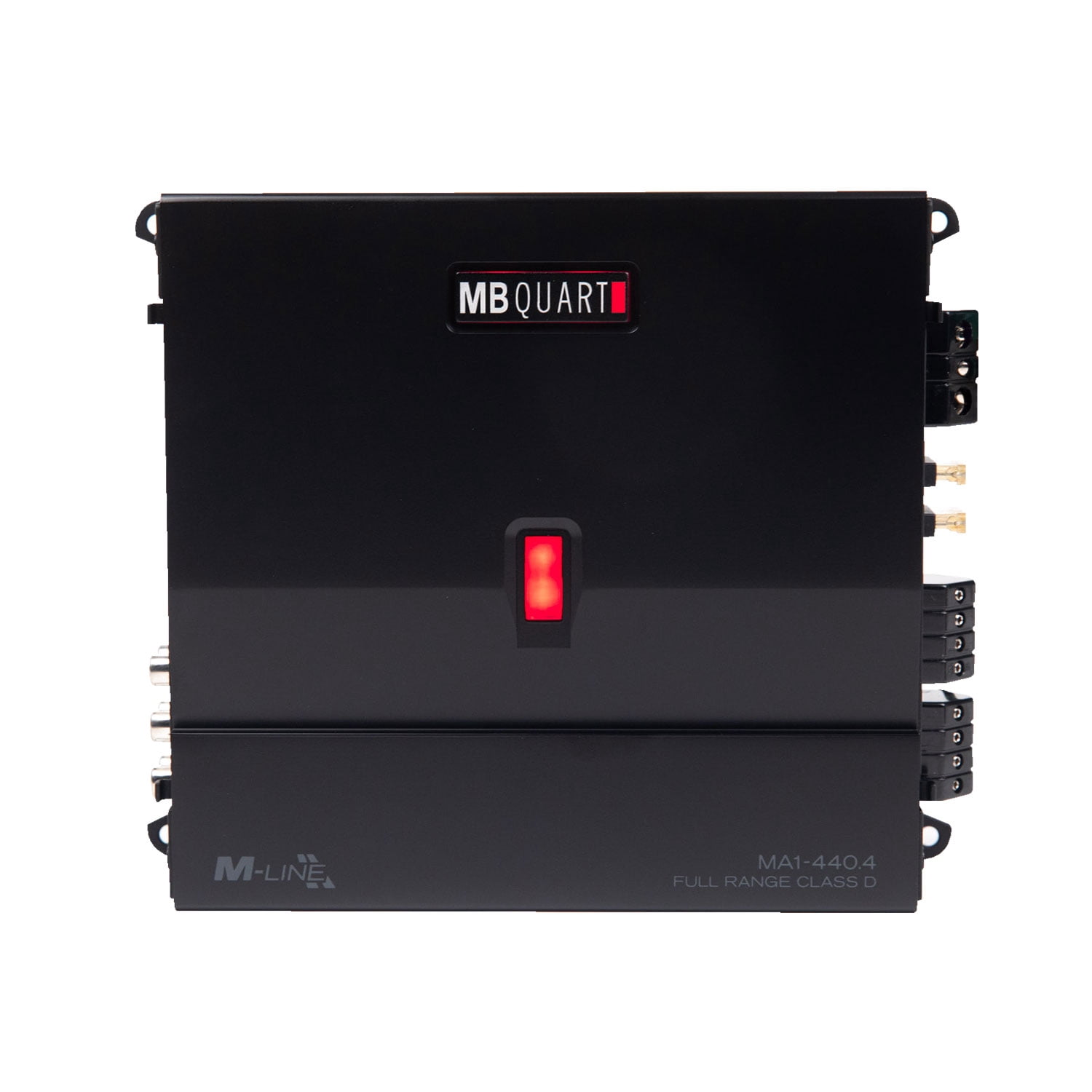 MB Quart 440 Watt 4 Channel Car Audio Amplifier, Class D, MA1-440.4, Black