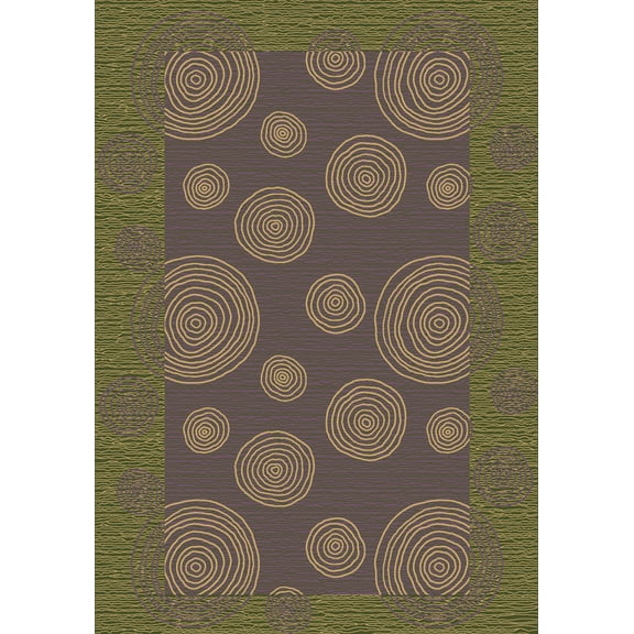 Milliken Innovations Area Rug WABI CELADON Wabi Celadon Rings Loops 7' 8" x 10' 9" Rectangle