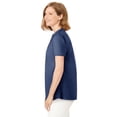 thumbnail image 3 of Woman Within Plus Size Pintucked Half-Button Tunic, 3 of 6