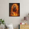 thumbnail image 4 of Paint By Numbers Kit for Adults Beginner - Lion Fire Mane Blaze Majesty DIY Canvas Painting Kits for Adults, Frameless Paint By Number for Adults for Home Wall Decor 16x20 Inch, 4 of 7