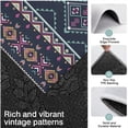 thumbnail image 3 of Black Geometric Striped Pattern Kitchen Rugs Sets Of 3,Kitchen Runner Rugs Non Skid Washable,Decorative Kitchen Floor Mats for Kitchen,Sink,Laundry,17"x30"+ 17"x47" + 17"x59", 3 of 6