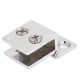 thumbnail image 1 of Bisagra de captura de puerta de tono plateado de aleación de zinc para vidrio de 6 mm a 8 mm de grosor, 1 of 3